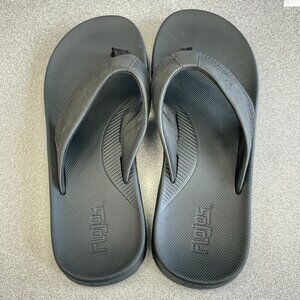 Flojos Men's Size 10 Black Flip Flops Thong Sandals